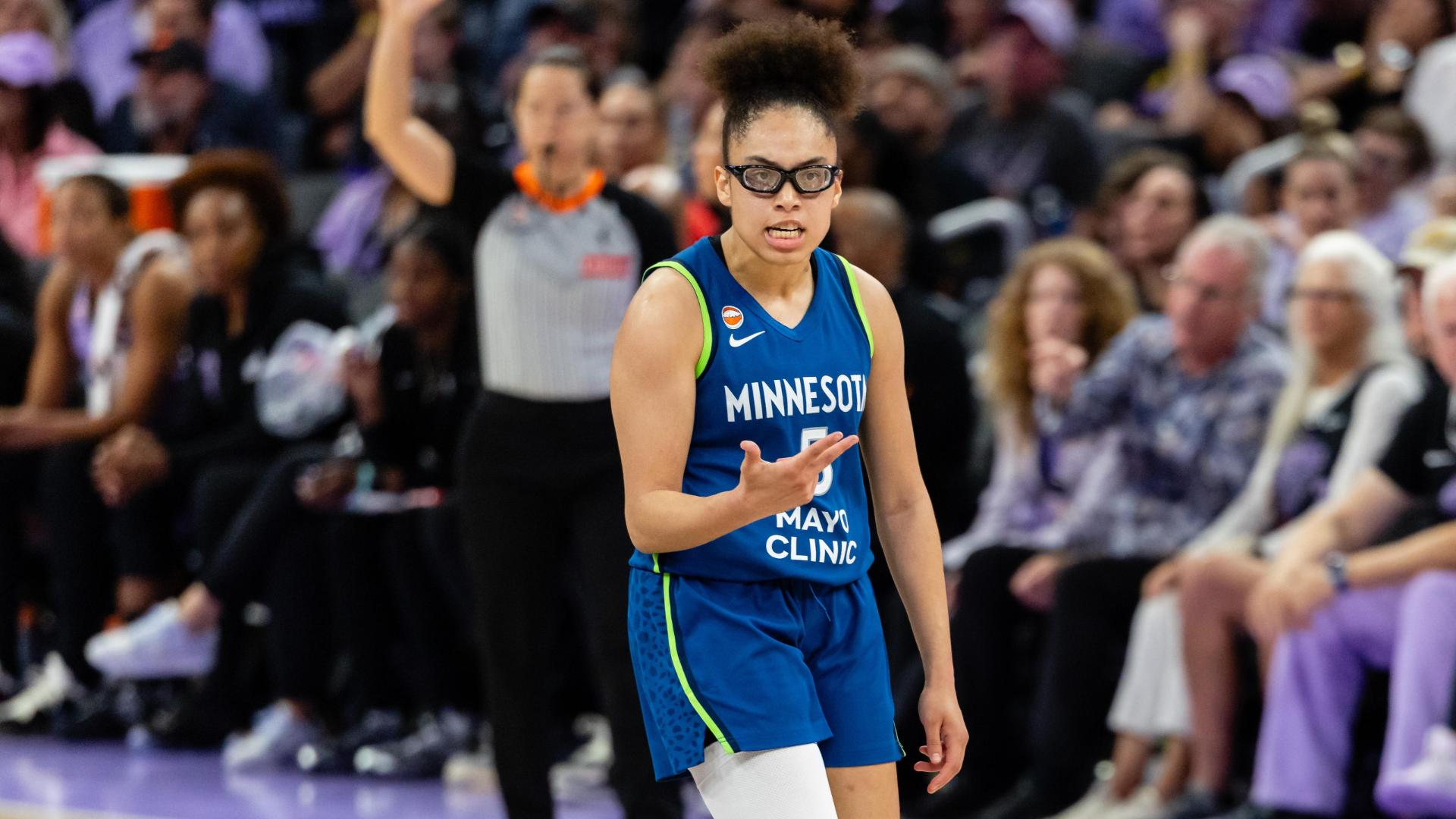 Olivia Miles has 20 points, 7 assists before ankle injury as WNBA-best Lynx beat Valkyries 77-66