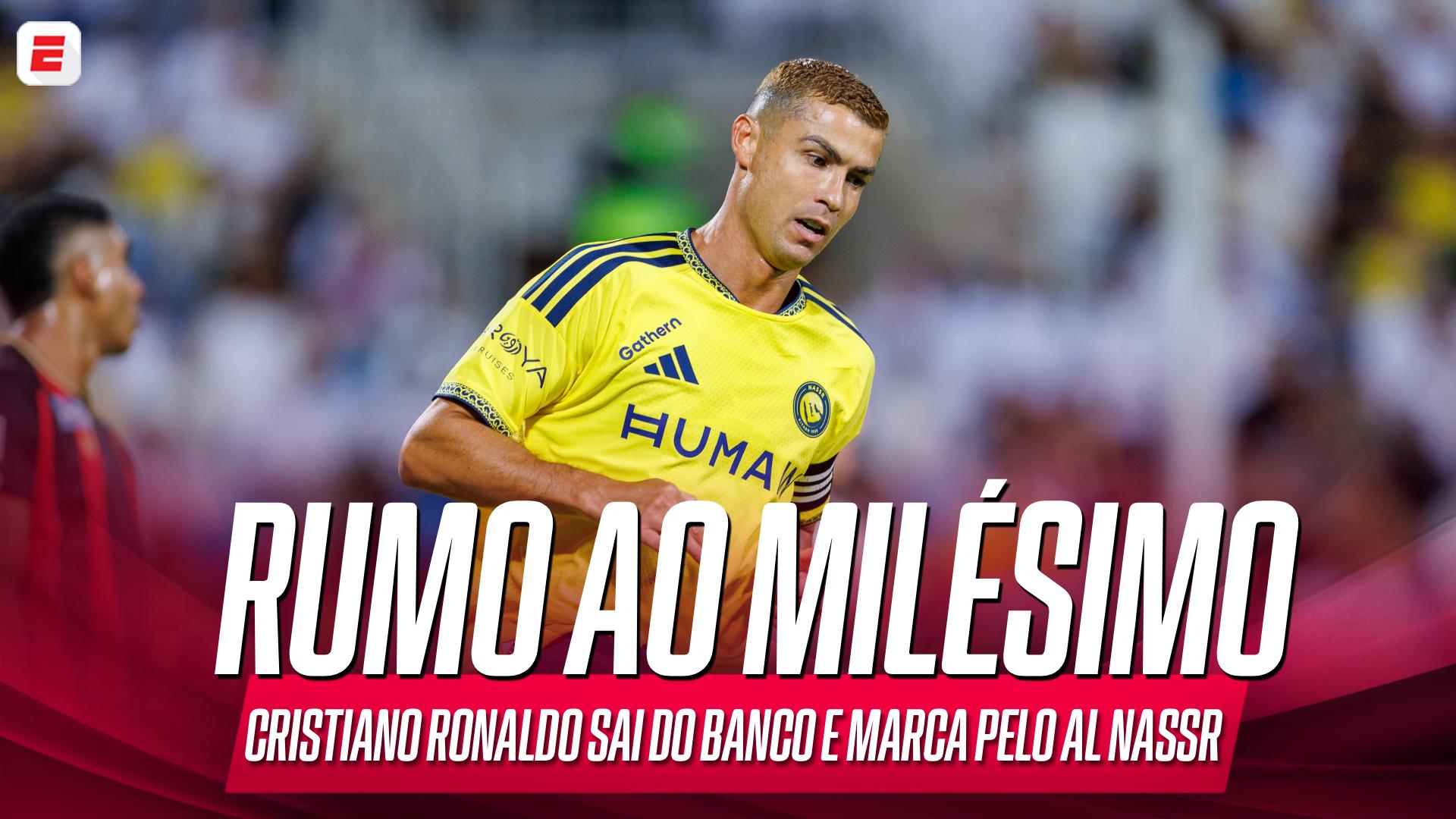 Cristiano Ronaldo sai do banco e marca 977° gol em Al Riyadh x Al Nassr; VEJA