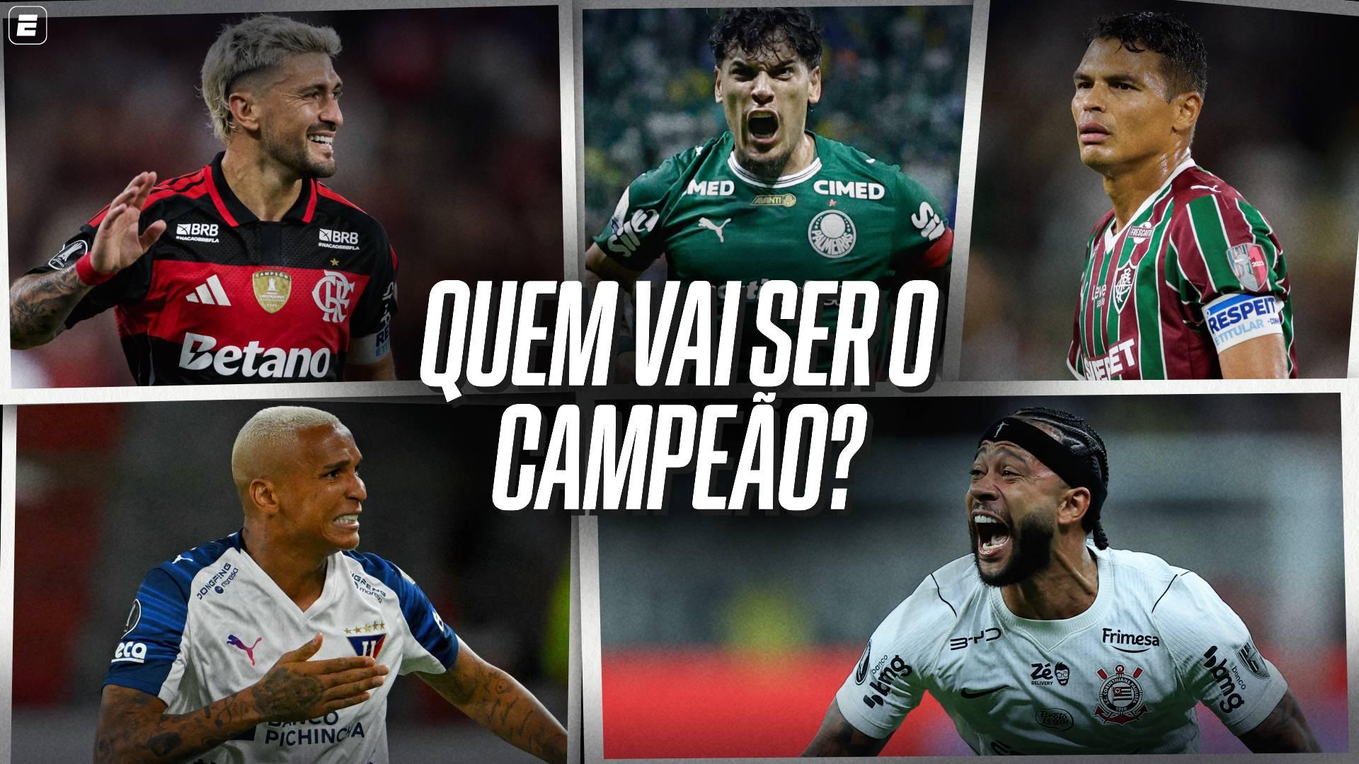 Flamengo e Palmeiras repetem roteiro? Corinthians e Fluminense avançam? Quem vai ser o campeão? Os palpites para a Libertadores