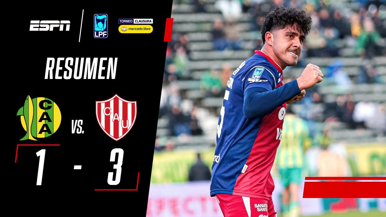 Unión se lo dio vuelta con una ráfaga de goles a Aldosivi y venció 3 a 1