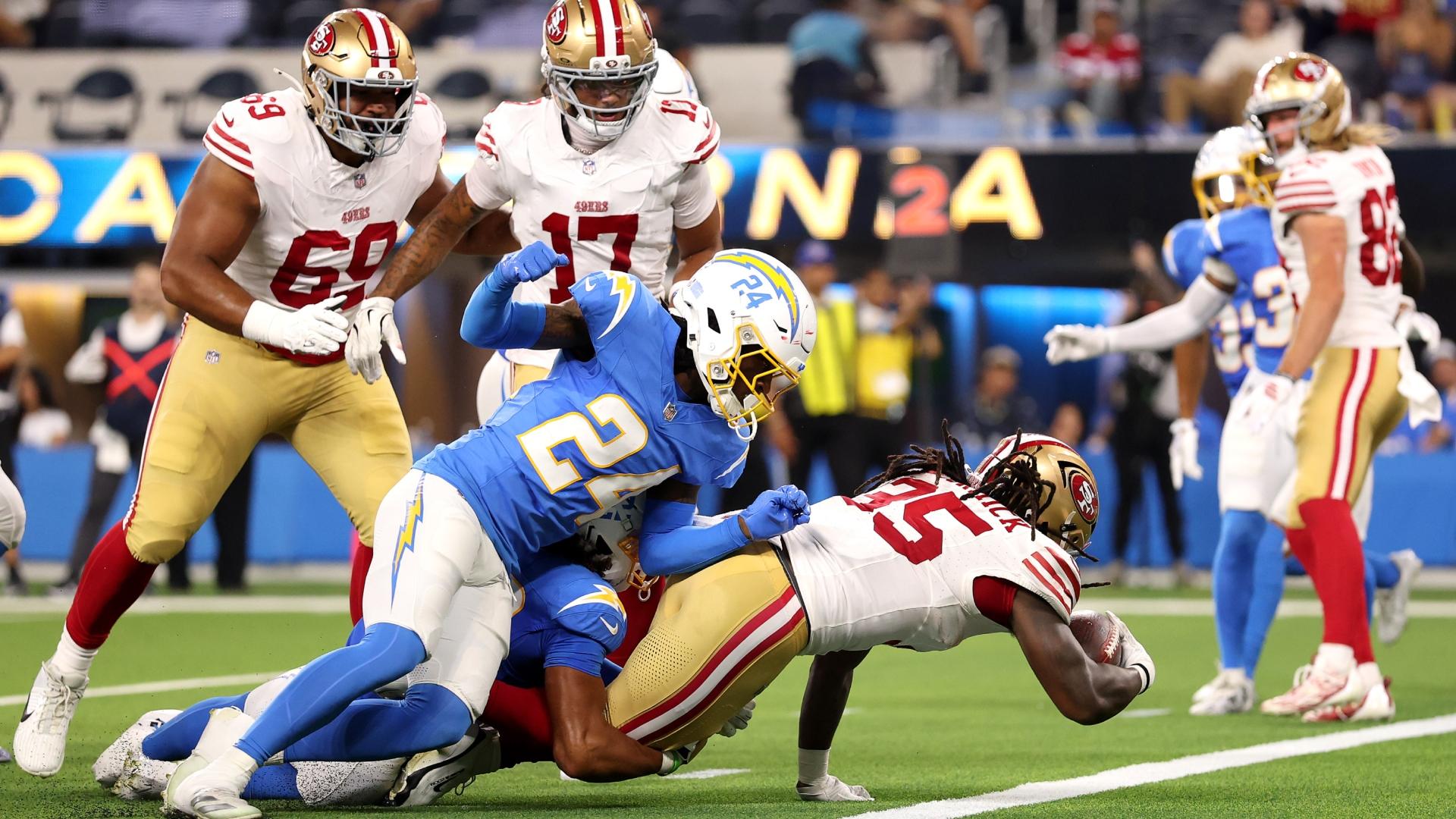 ¡Poder por tierra! Sincere McCormick consigue el TD para San Francisco