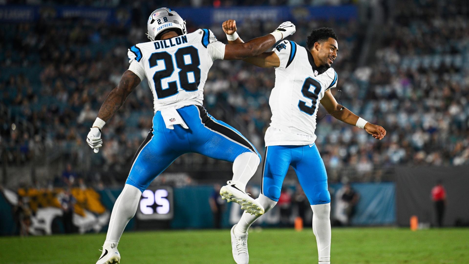 ¡Pura potencia! AJ Dillon consigue el segundo TD de Carolina