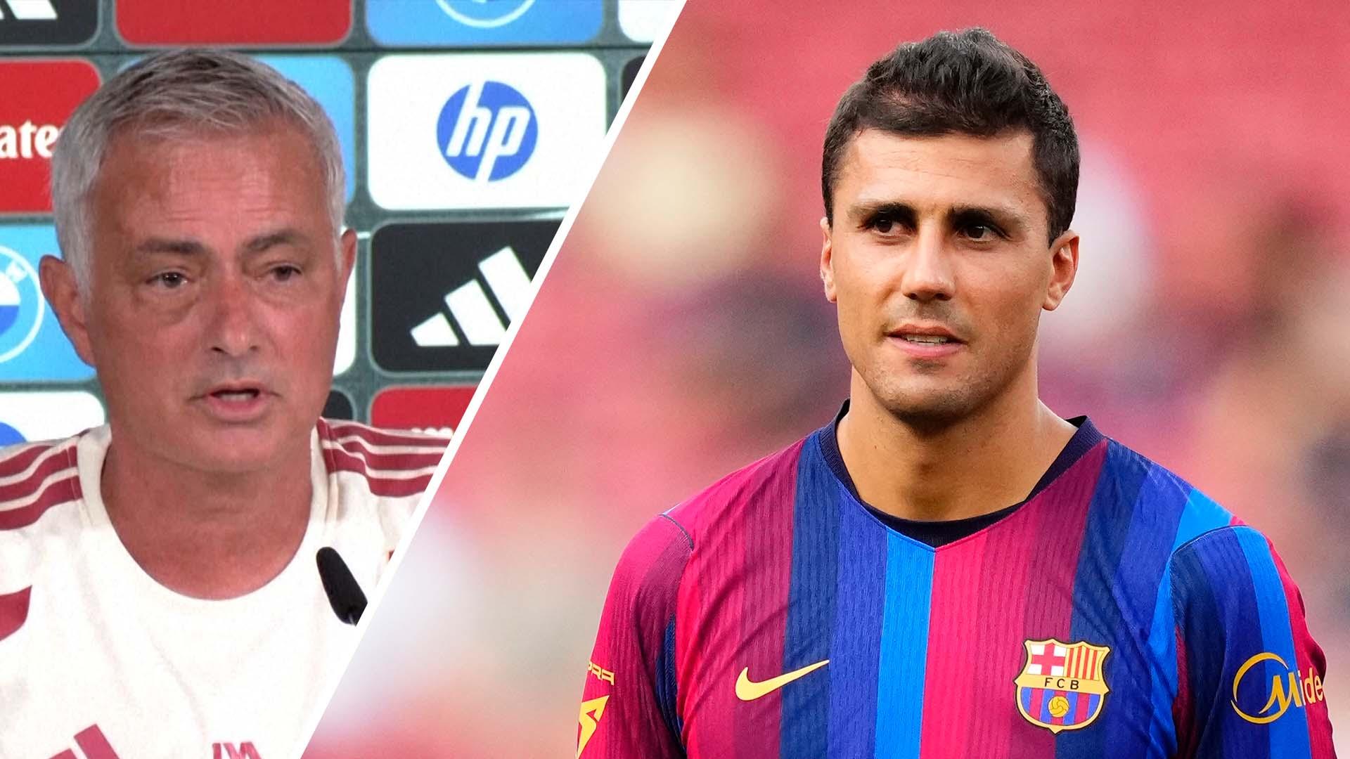 Mourinho: Rodri would have been the icing on the cake for Real Madrid