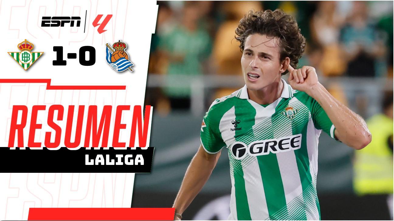 ¡Real Betis consiguió sufrida primera victoria por 1-0 ante la Real Sociedad!