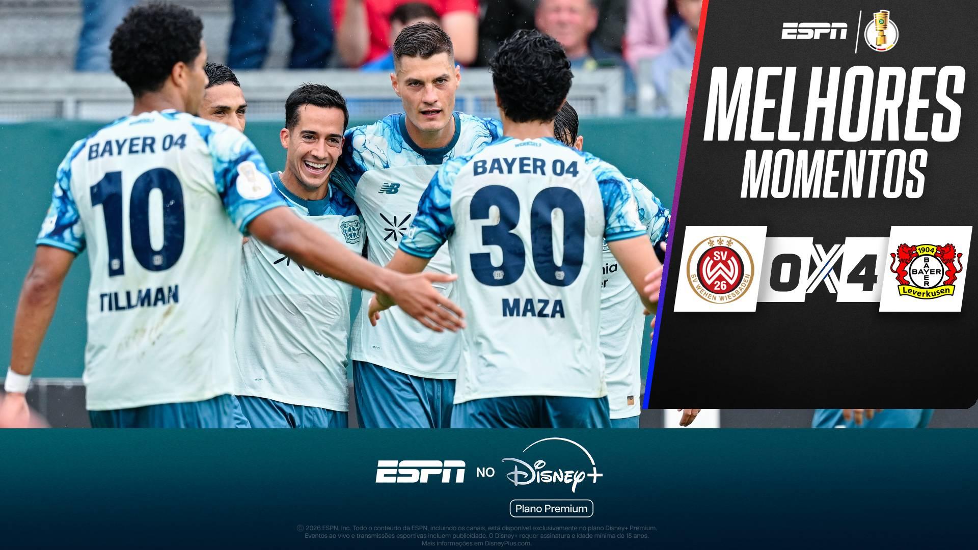Ex-Real Madrid marca, e Leverkusen passeia em estreia na Copa da Alemanha; VEJA