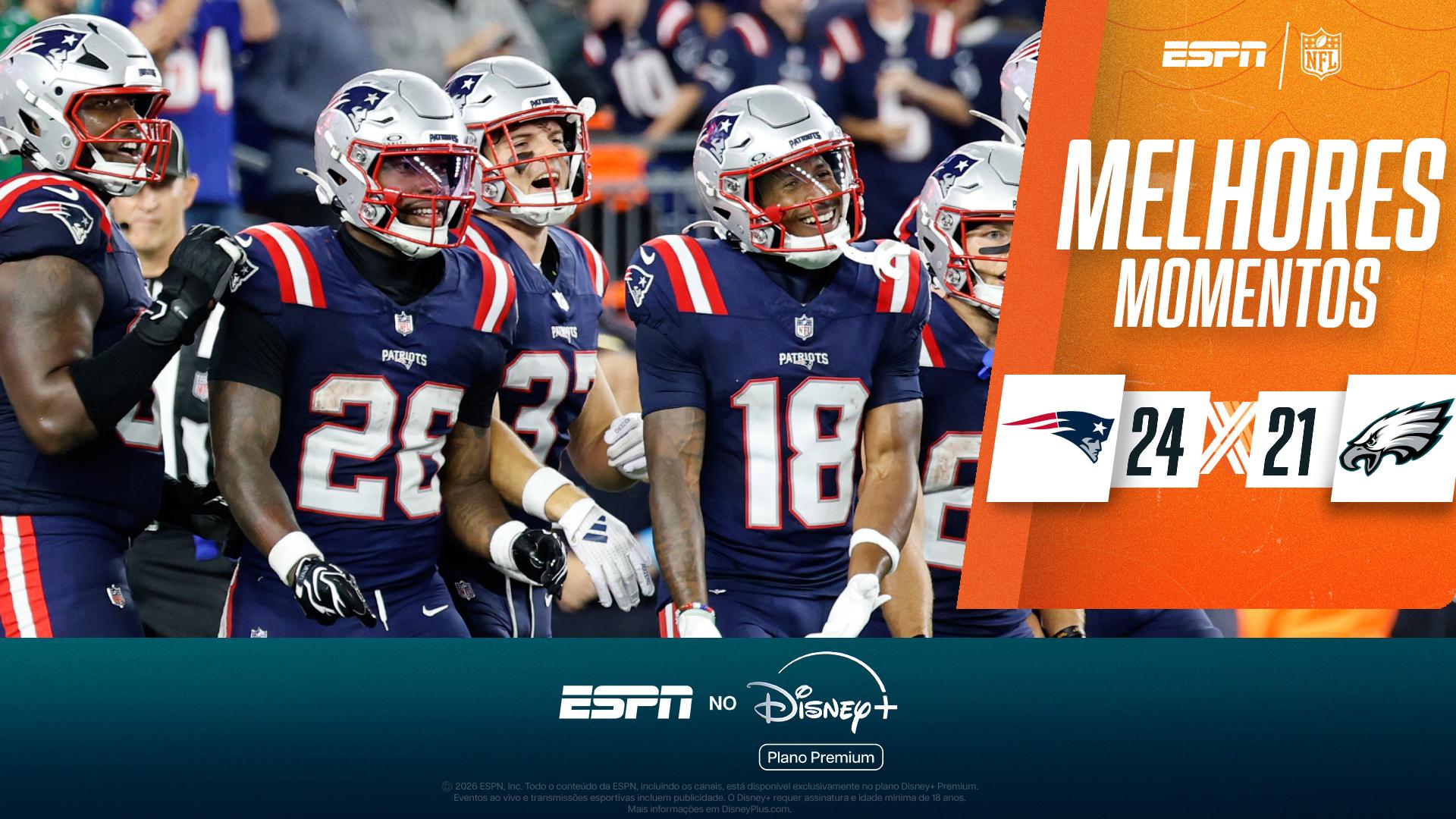 Patriots vencem Eagles na pré-temporada com touchdown no último minuto; VEJA os melhores momentos