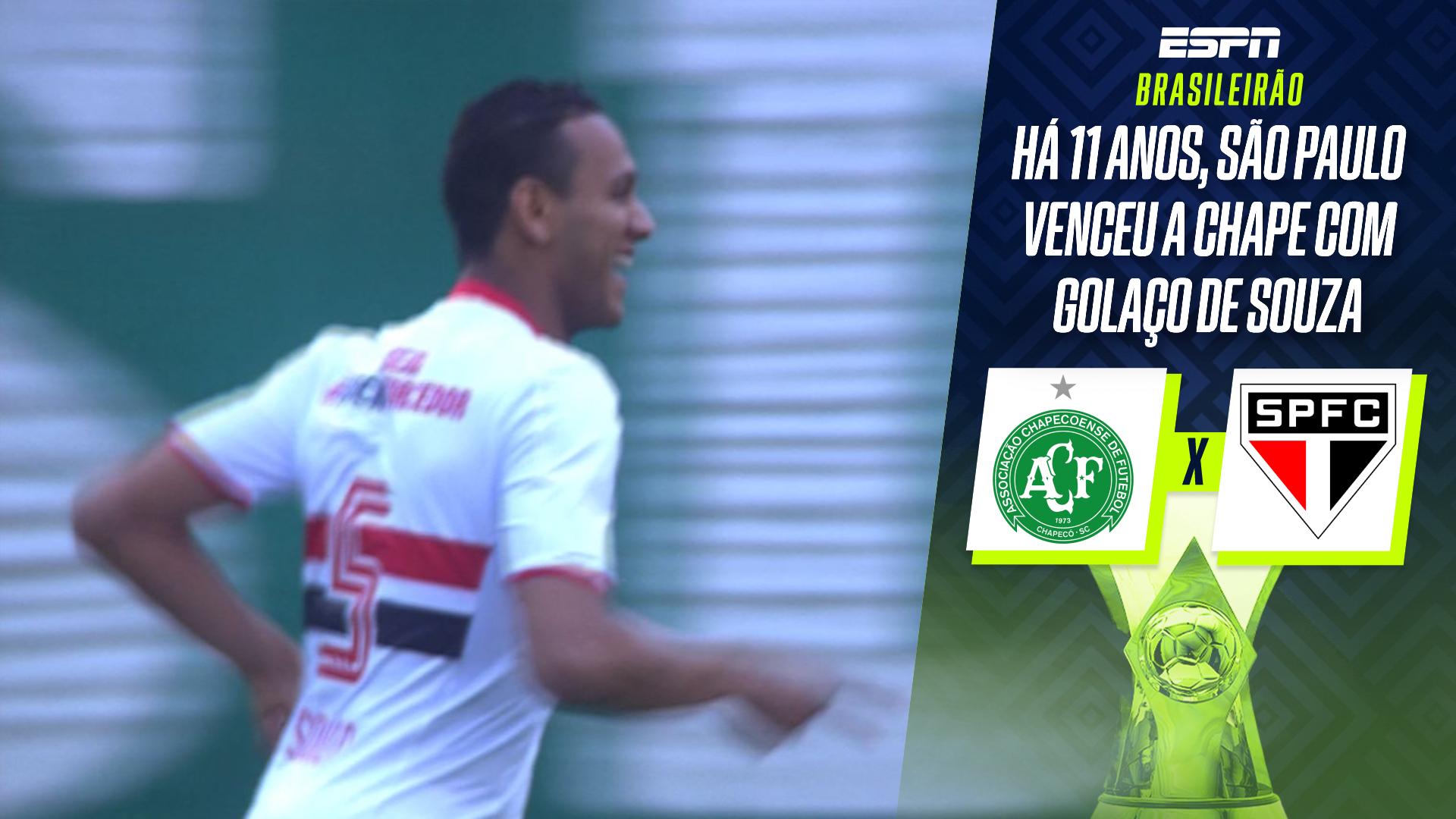 Golaço de Souza! RELEMBRE chutaço que deu a vitória ao São Paulo contra a Chapecoense em 2015