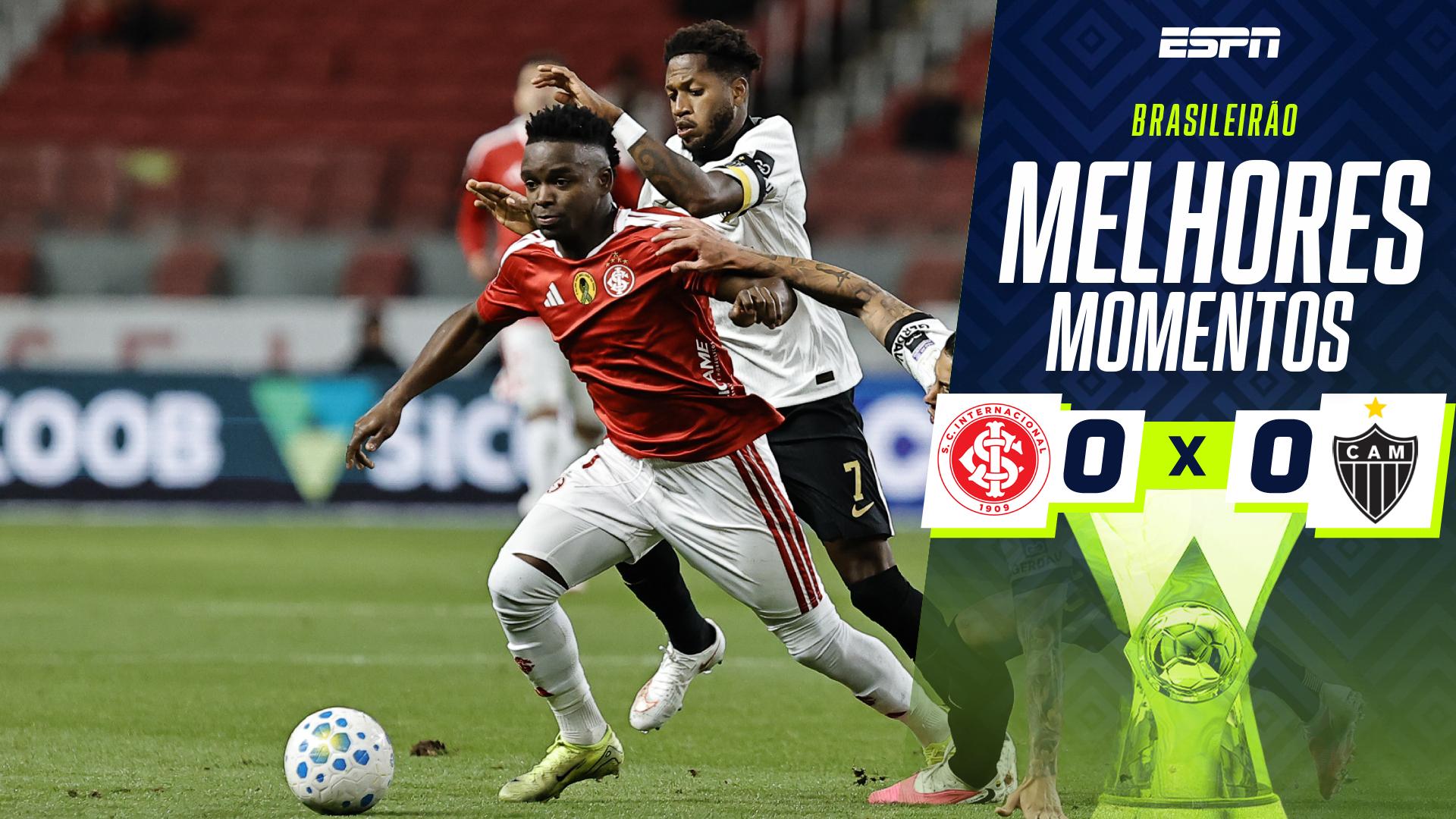 Atlético-MG empata fora de casa com o Inter na estreia de Fred, em jogo com 'quase golaço'; VEJA como foi