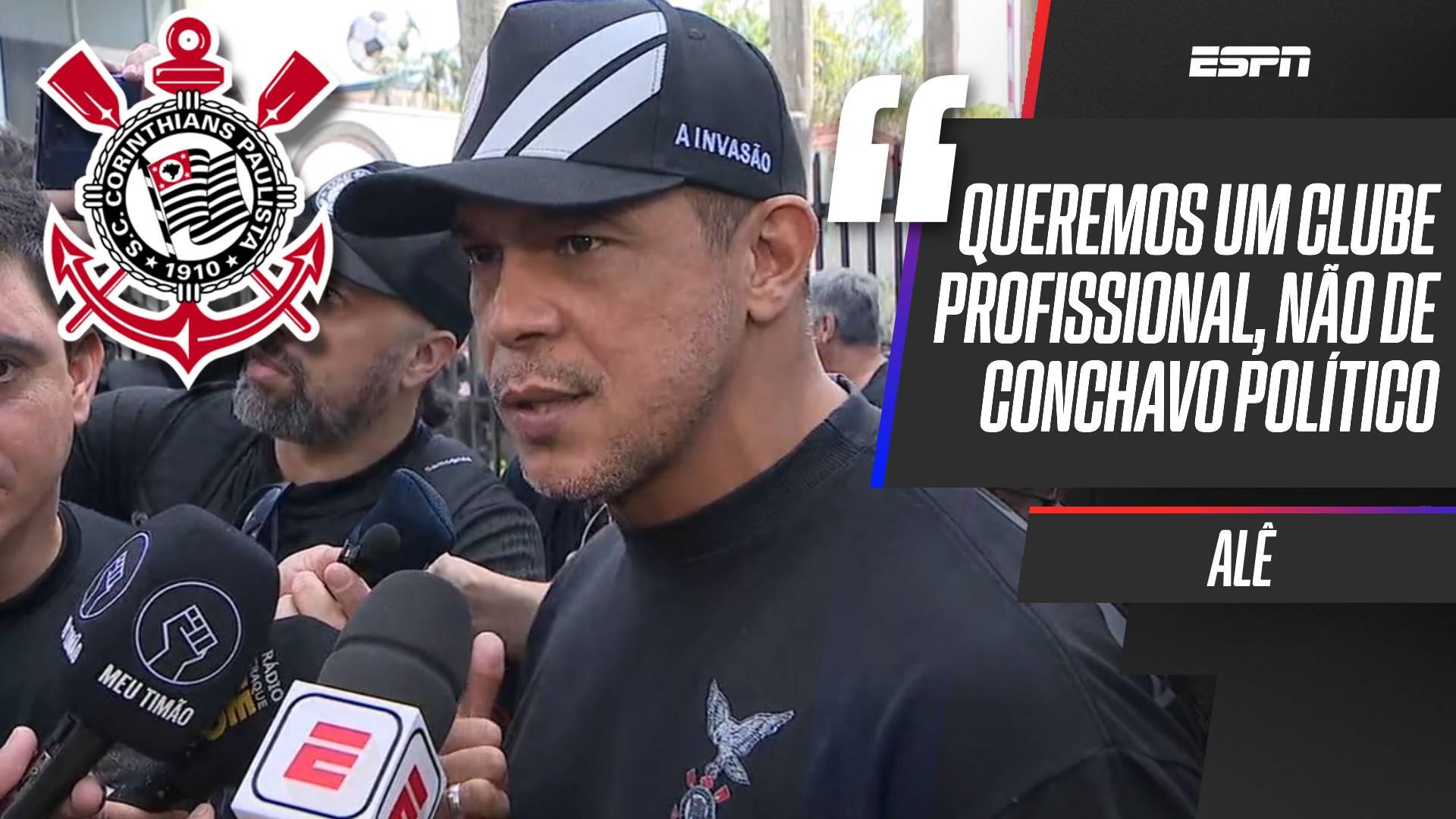 Presidente da Gaviões da Fiel explica protesto e cobra direção do Corinthians: 'Limpeza moral e ética'