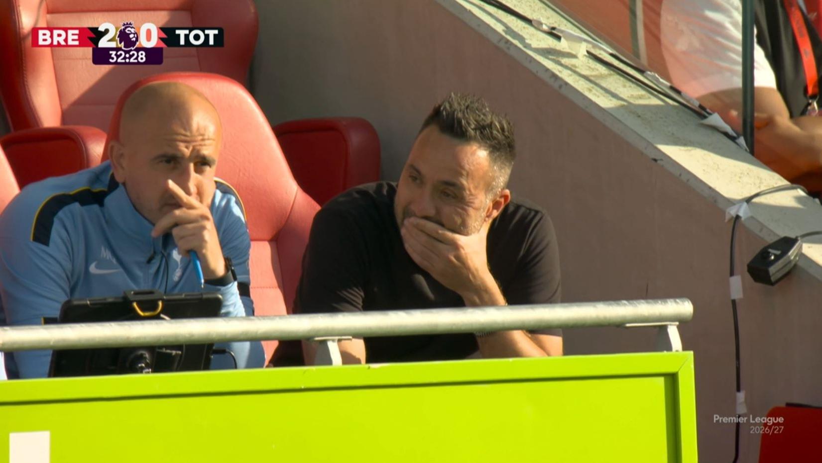 Gol do Brentford! Richarlison perde a bola, goleiro dá rebote, e Tottenham leva o segundo na Premier League