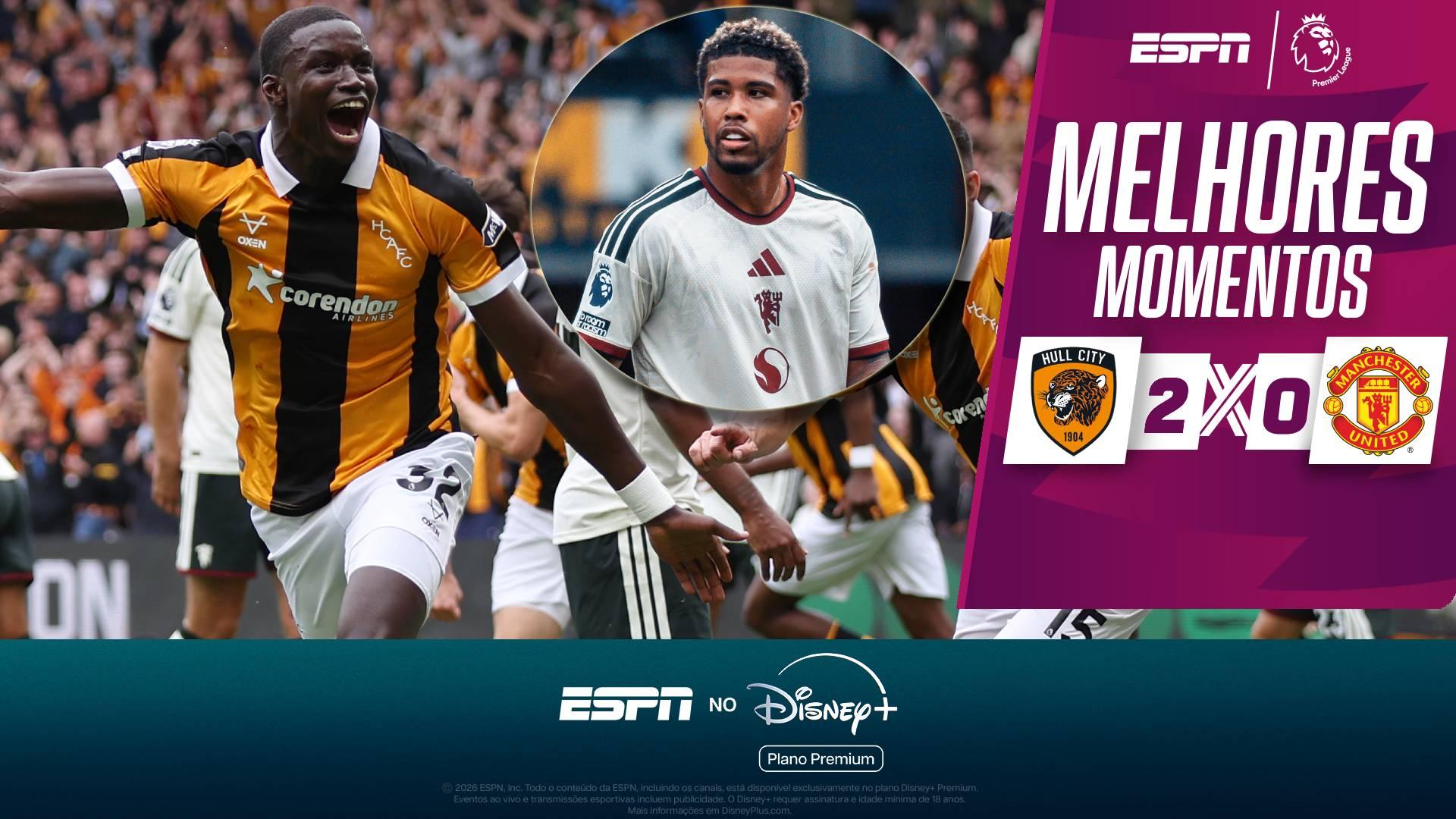 Andrey Santos estreia, mas Manchester United tropeça e inicia Premier League com derrota para o Hull City; VEJA como foi