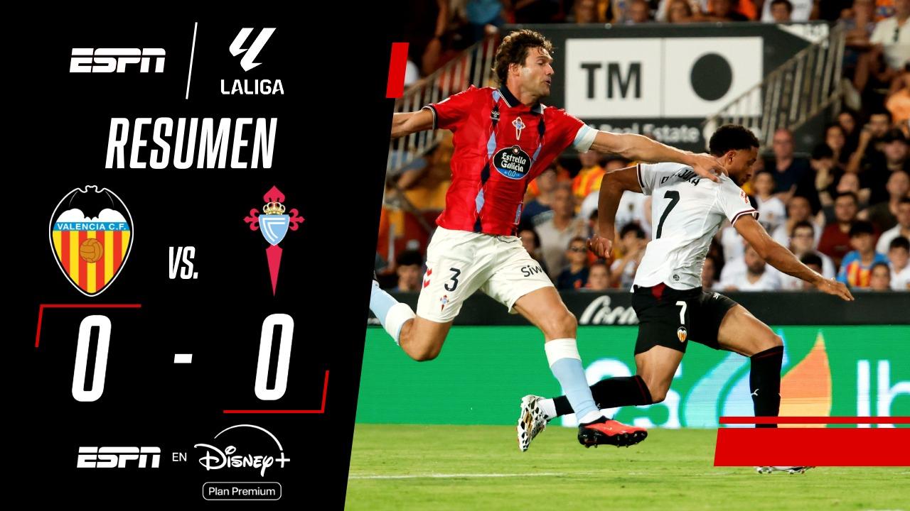 Valencia y Celta no se sacaron diferencias en LaLiga