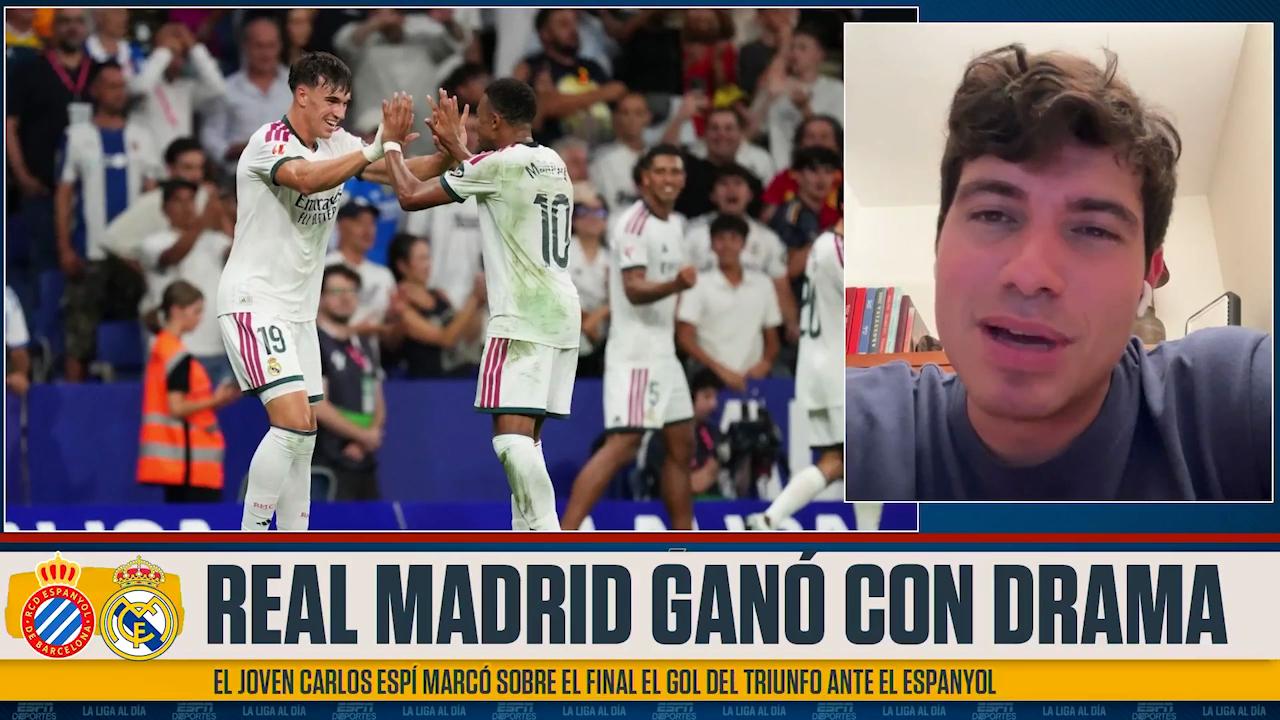 "Con mucho sufrimiento, pero con mucha alegría": Rodra reacciona a la victoria 2-1 del Real Madrid sobre el Espanyol