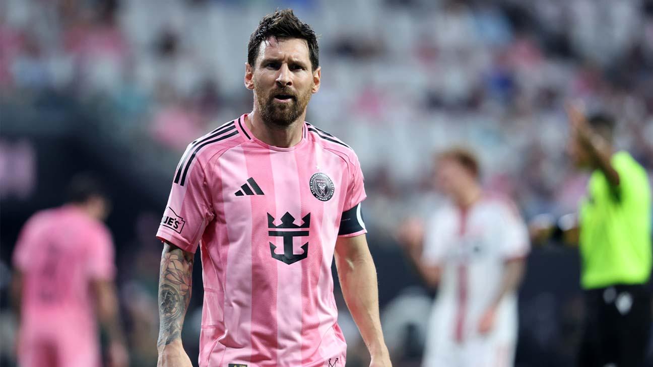 De Paul asistió, Messi probó en el área grande e Inter Miami descontó