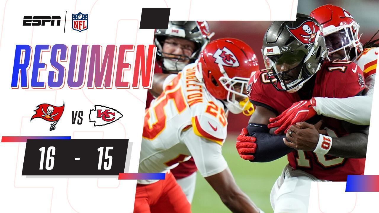 Resumen | Tampa Bay Buccaneers 16-15 Kansas City Chiefs | NFL