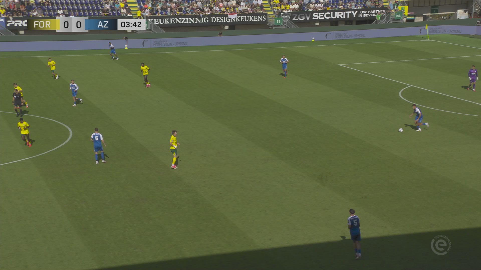 Rode kaart bepaald het wedstrijdbeeld| Samenvatting Fortuna Sittard - AZ