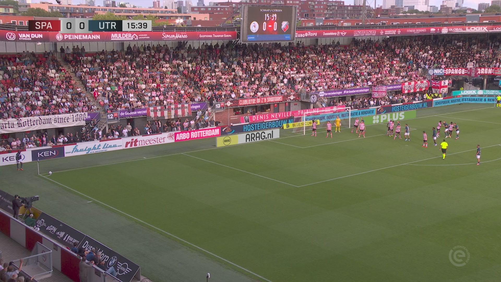 Doelpuntenregen in Rotterdam| Samenvatting Sparta Rotterdam - FC Utrecht