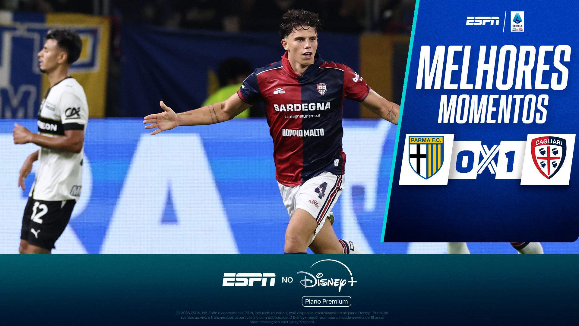 Parma 0 x 1 Cagliari no Campeonato Italiano: veja os melhores momentos