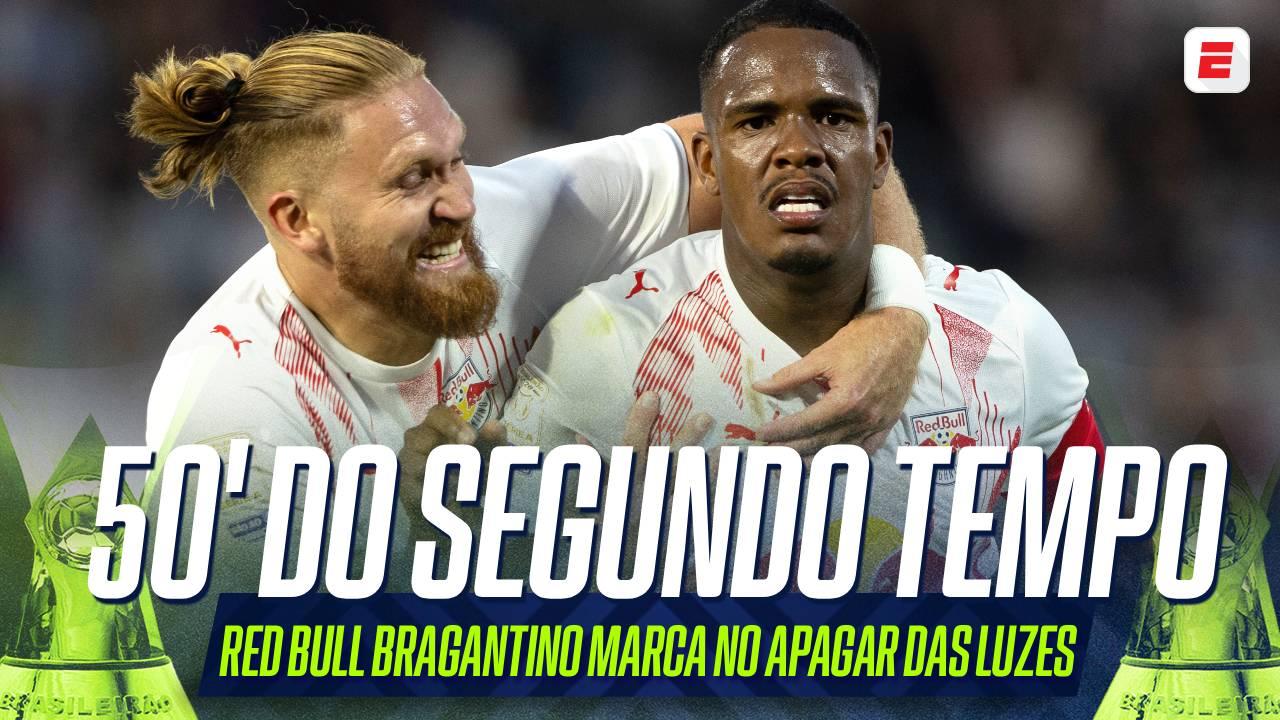 Gol do Red Bull Bragantino! Gustavo Marques testa firme aos 50 do segundo tempo e garante vitória contra o Grêmio