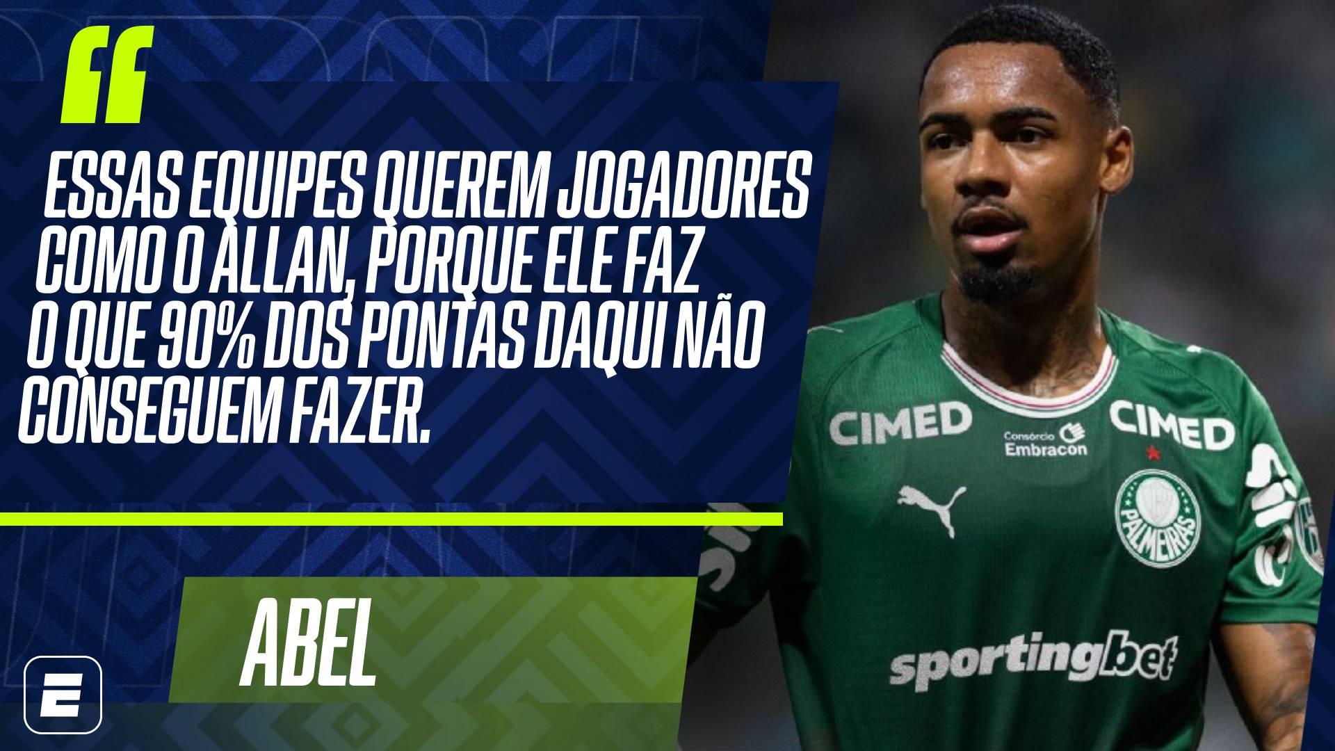 Allan de saída do Palmeiras? Abel fala sobre interesse do City no jogador e diz: 'Se querem, vão ter que pagar 100 milhões de euros'