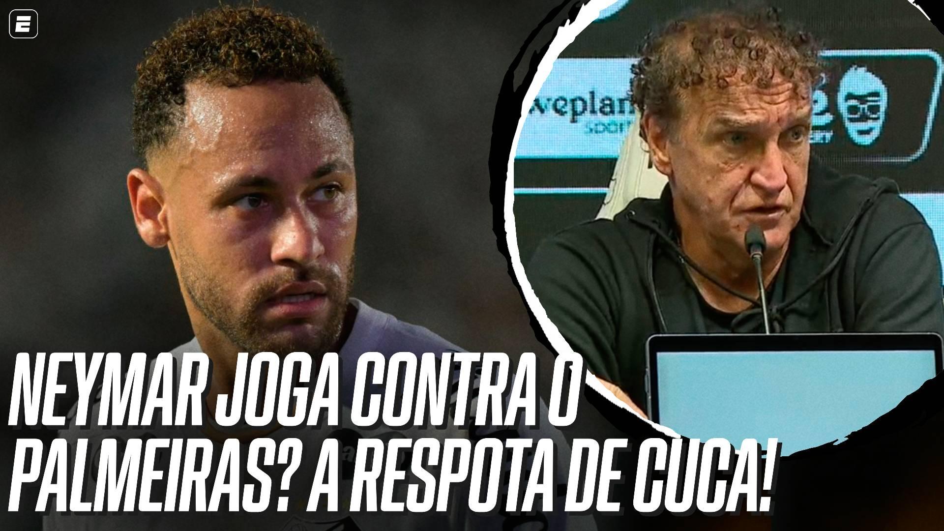 Cuca responde se Neymar jogará a ida das quartas de final da Copa do Brasil contra o Palmeiras; VEJA