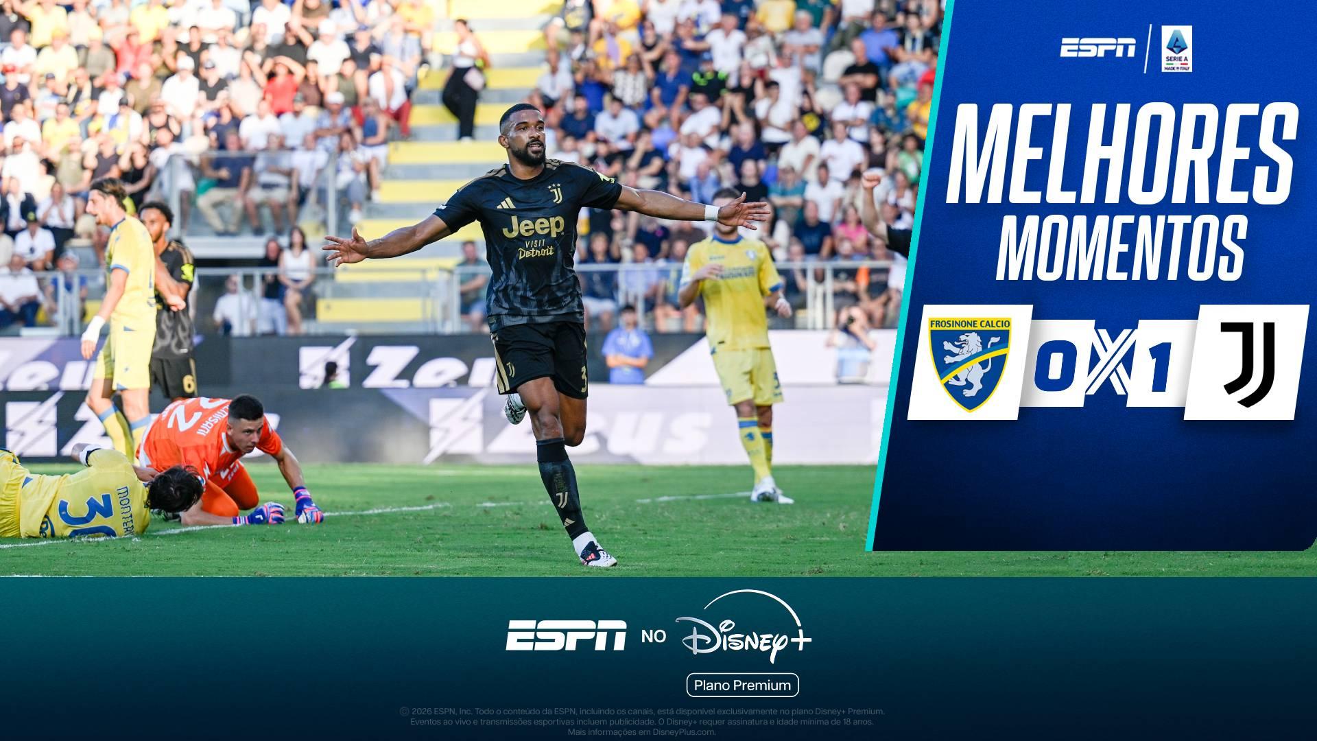 Bremer garante vitória da Juventus contra Frosinone pela 1ª rodada do Campeonato Italiano; melhores momentos