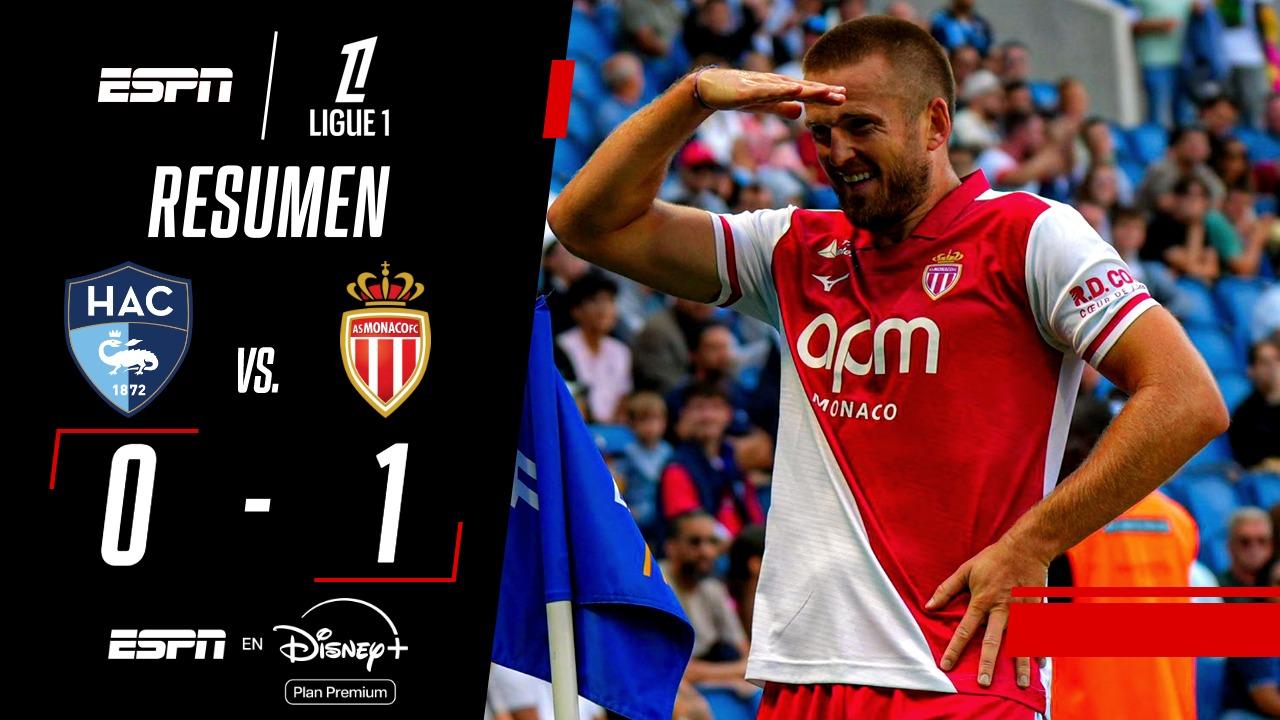 Monaco se impuso 1-0 sobre Le Havre en el inicio de la Ligue 1
