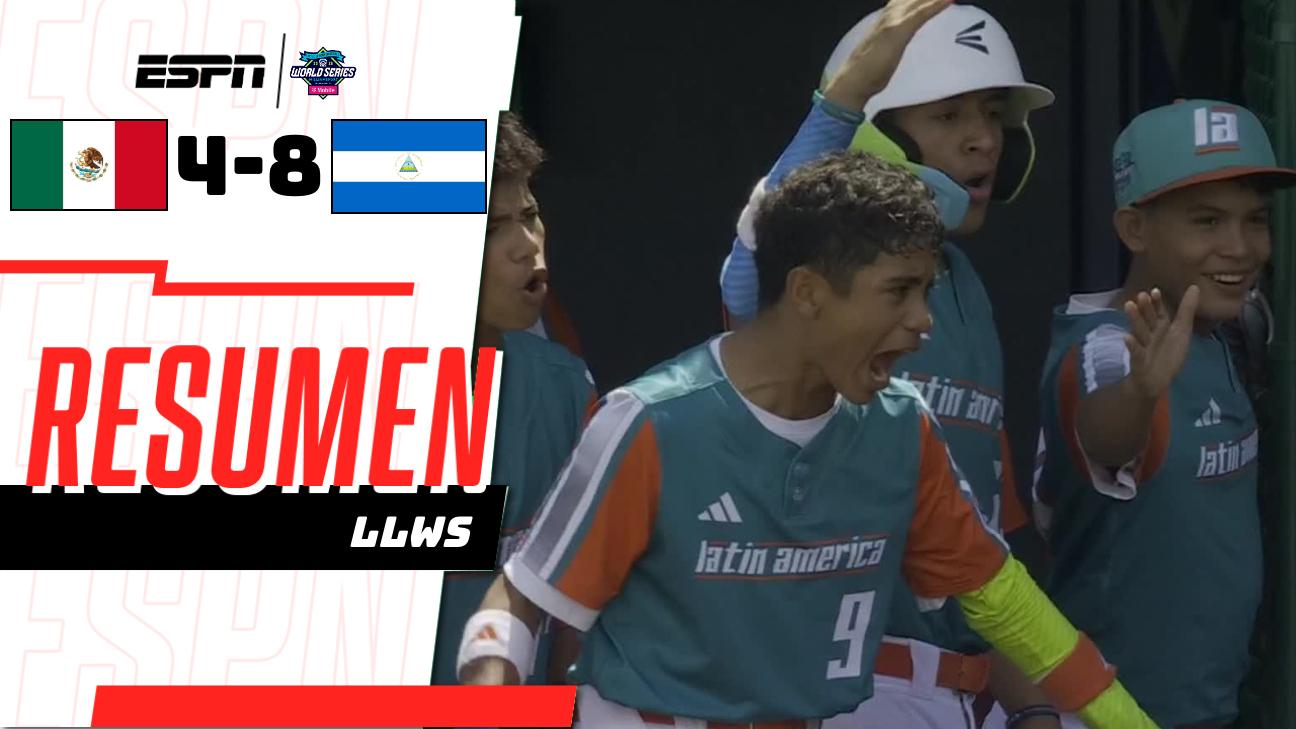 ¡Nicaragua remonta y vence 8-4 a México para conseguir su tercera victoria en la LLWS!