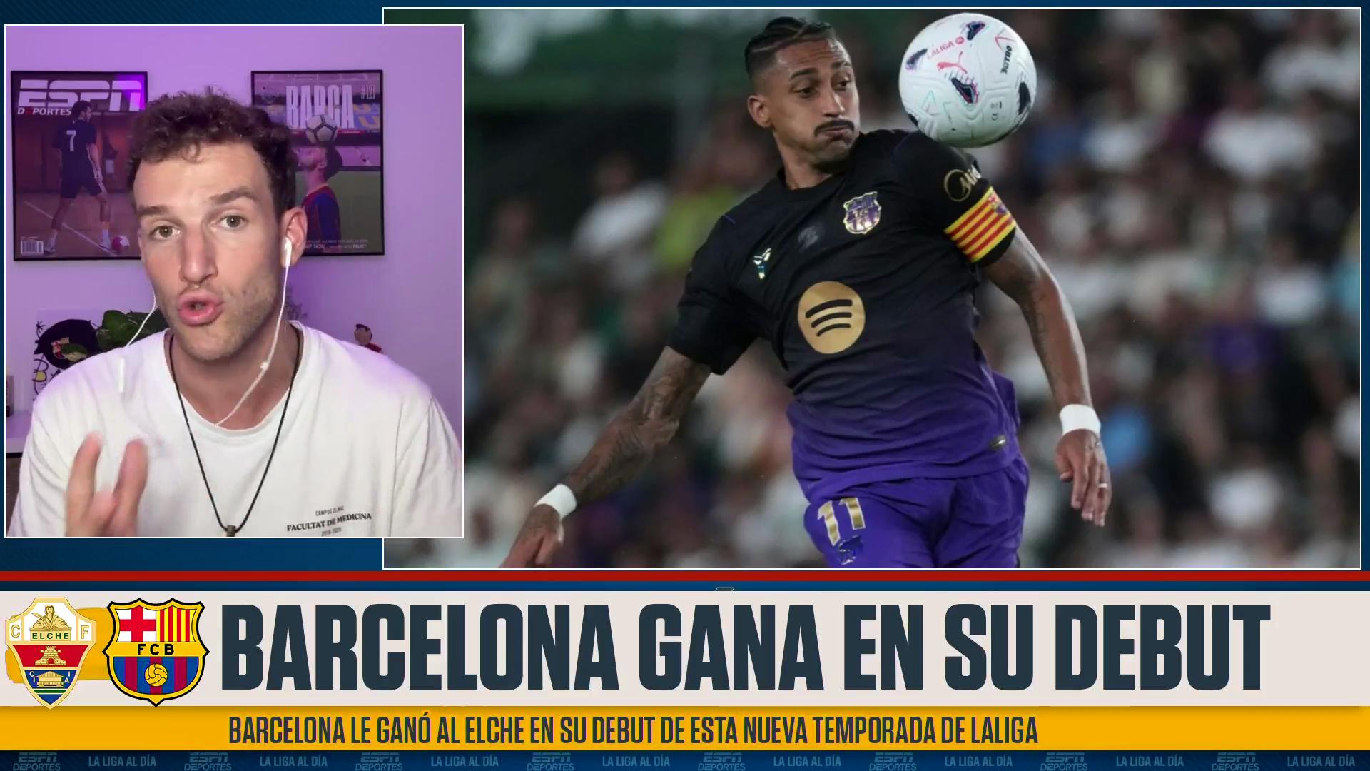 "Un Barça con las ideas muy claras": Lluis Bou reflexiona sobre la actuación del Barça ante el Elche en su debut en LaLiga 2026