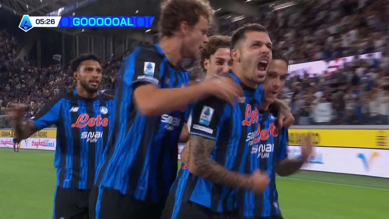 ¡Raspadori frotó la lámpara y festejó el primer gol del Atalanta en la Serie A!
