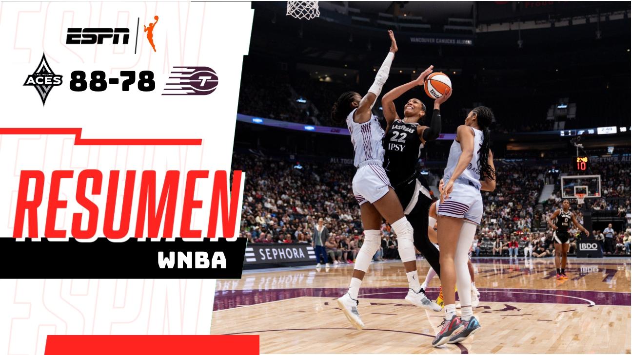 A'ja Wilson se luce con 27 puntos en triunfo de Aces sobre Tempo