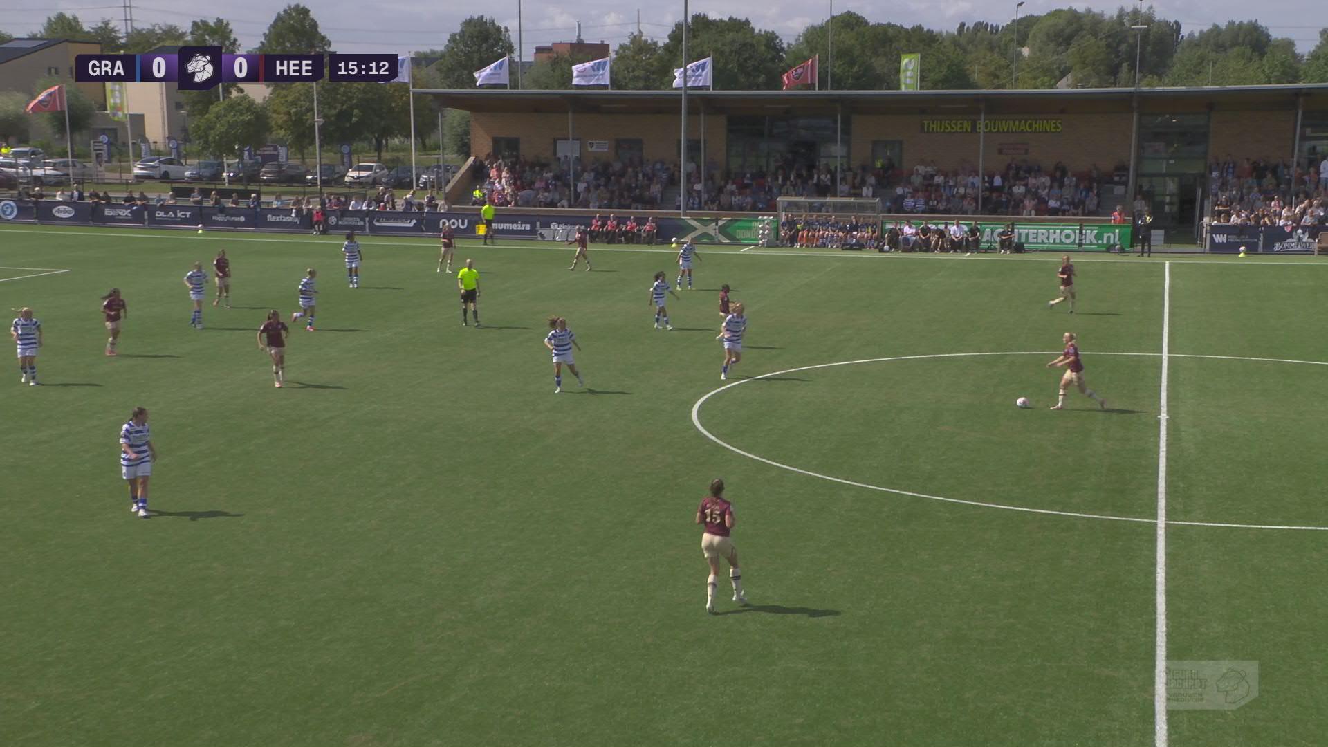 Eerste thuiswedstrijd ooit van De Graafschap Vrouwen | Samenvatting De Graafschap - sc Heerenveen