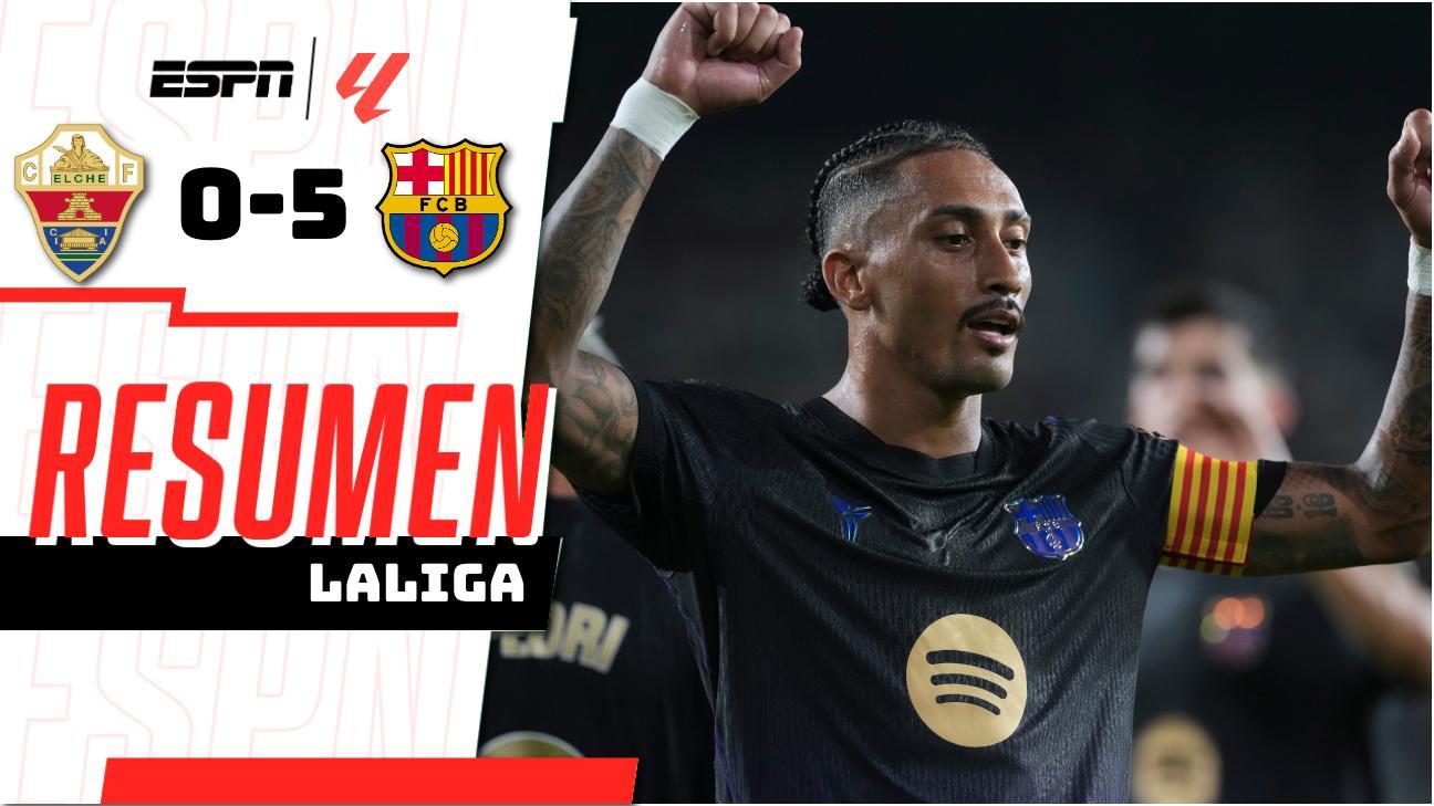 ¡Barcelona inaugura LaLiga 2026 con una goleada absoluta 5-0 sobre el Elche!