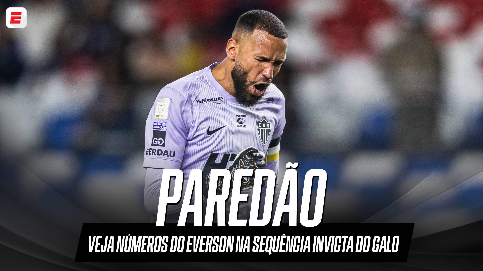 Everson é o destaque do Atlético - MG, que sofreu apenas 6 gols nos últimos 11 jogos; VEJA números do goleiro
