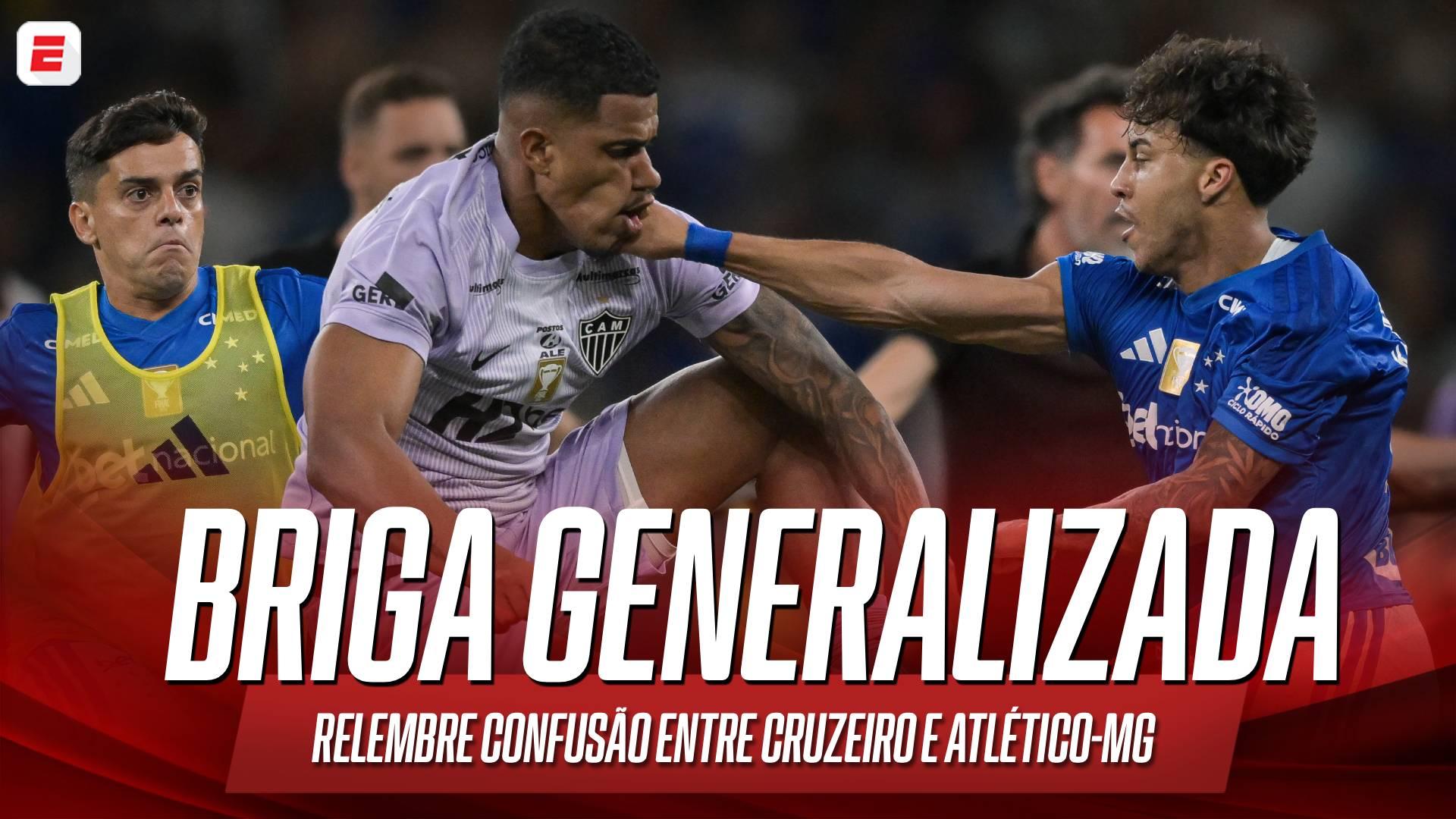 Na final do Campeonato Mineiro, Cruzeiro e Atlético-mg protagonizaram cenas lamentáveis; VEJA