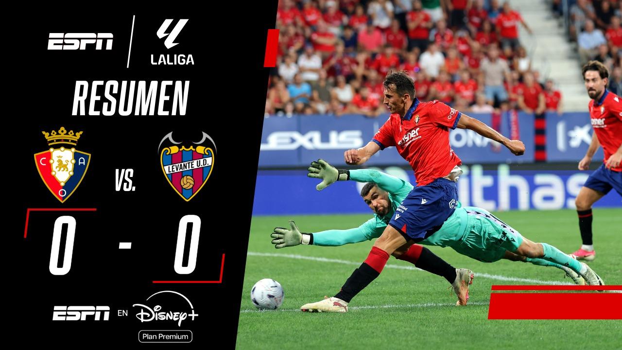 Intenso empate entre Osasuna y Levante