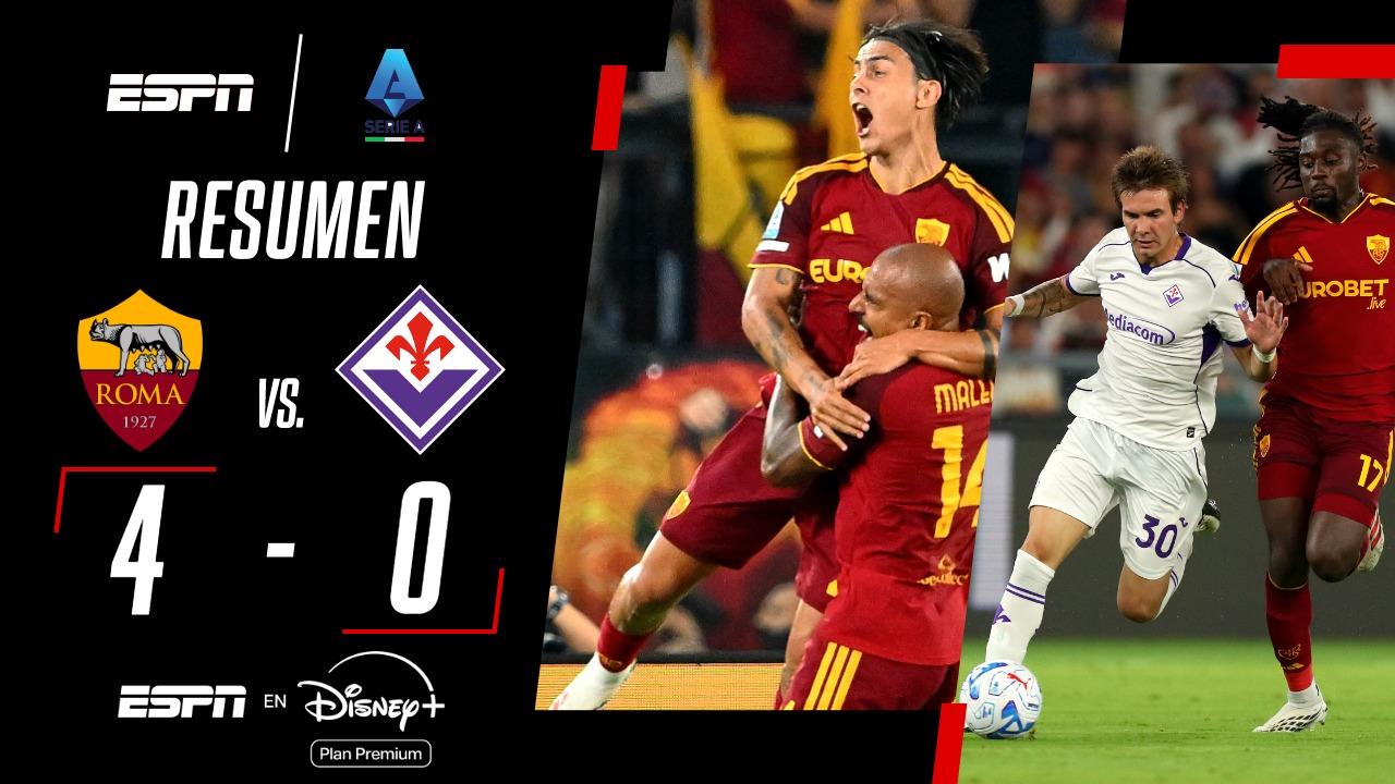 ¡Dybala se lució con un triplete de asistencias en el 4-0 de la Roma!