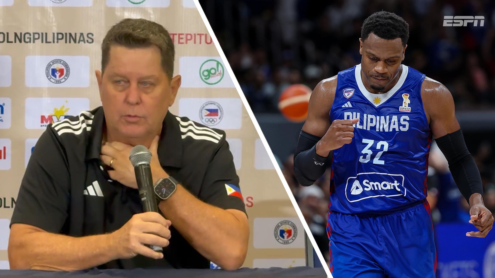 Cone: Justin Brownlee unavailable for Gilas Pilipinas