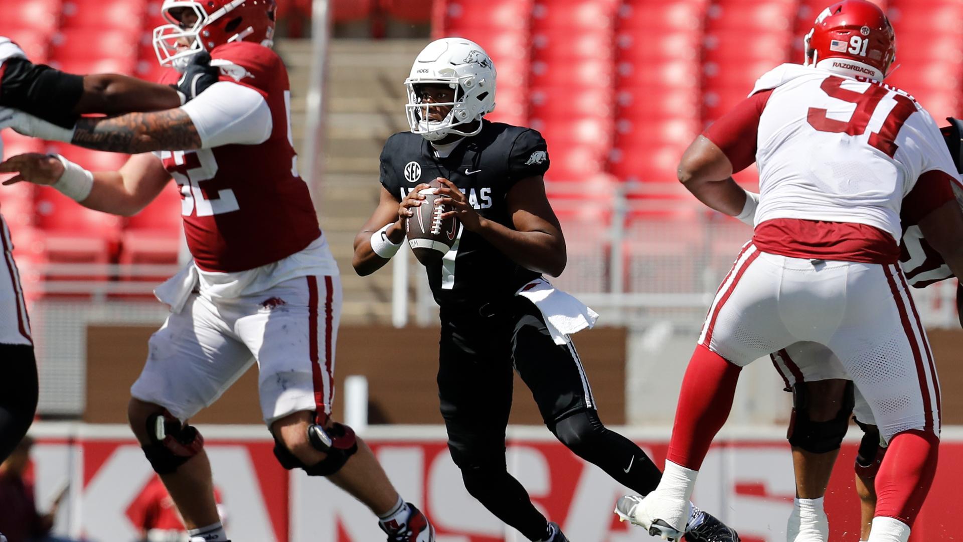 How can QB1 KJ Jackson transform Arkansas offensively?