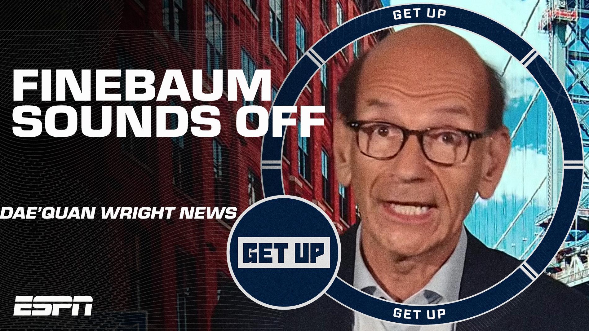 'College football has officially plunged into the abyss' Finebaum on Dae'Quan Wright news