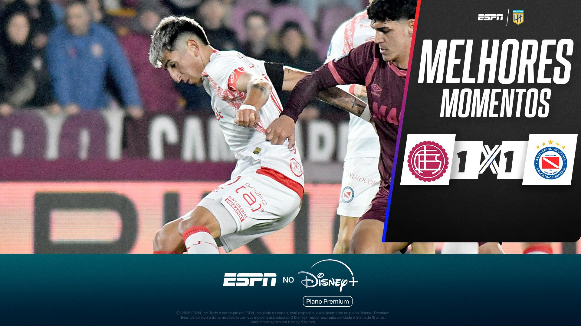 Lanús 1 x 1 Argentinos Juniors no Campeonato Argentino: veja os melhores momentos