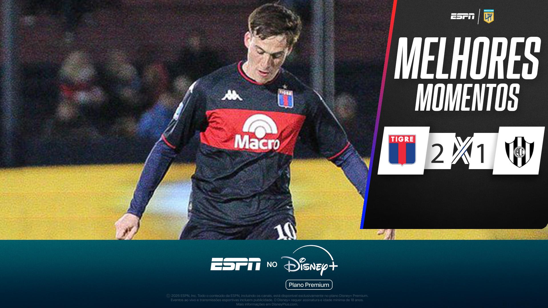 Tigre 2 x 1 Central Córdoba no Campeonato Argentino: veja os melhores momentos