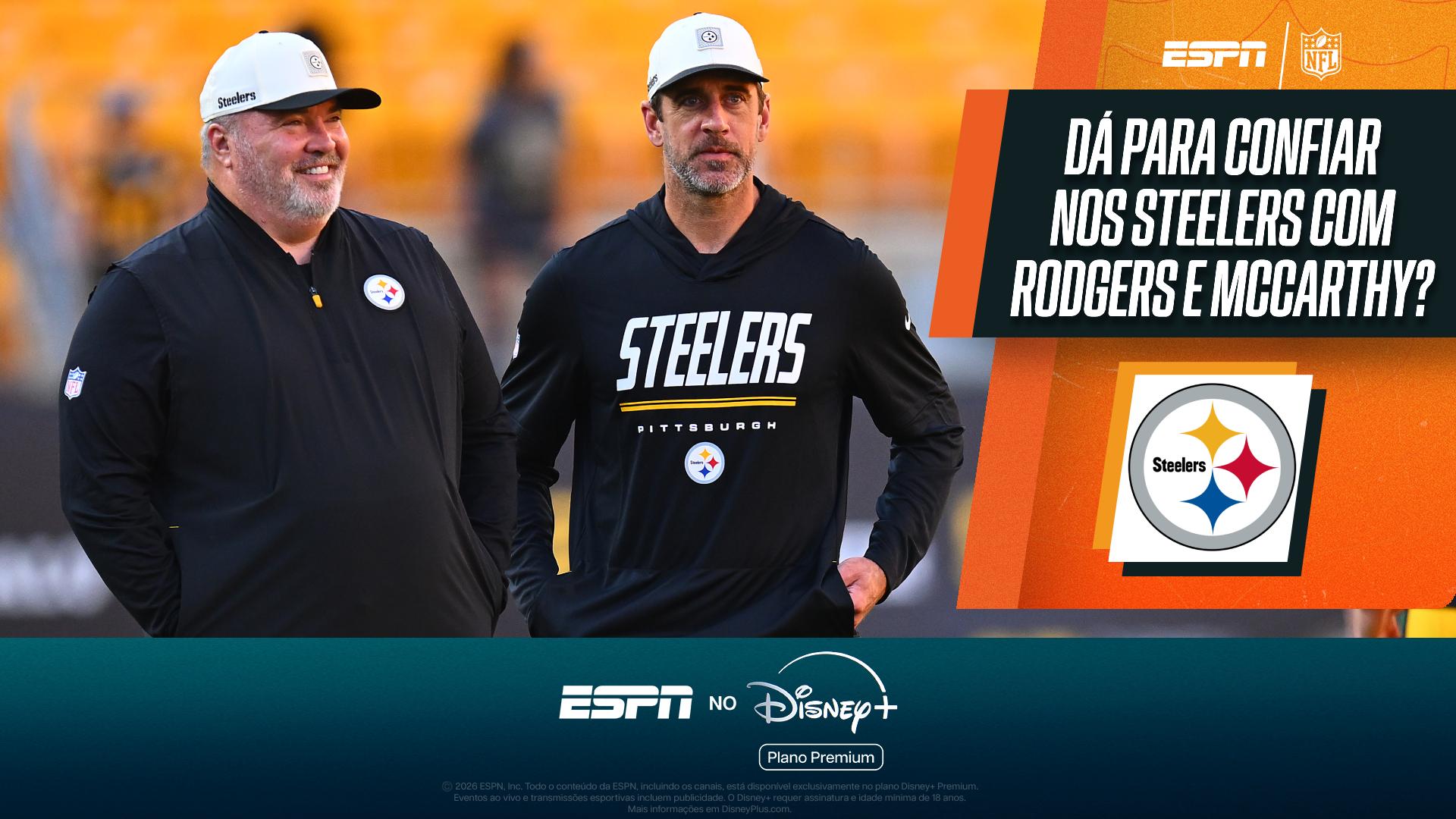 Deivis Chiodini vê Pittsburgh Steelers fora da briga pelo Super Bowl: 'Não dá para confiar na pós-temporada'