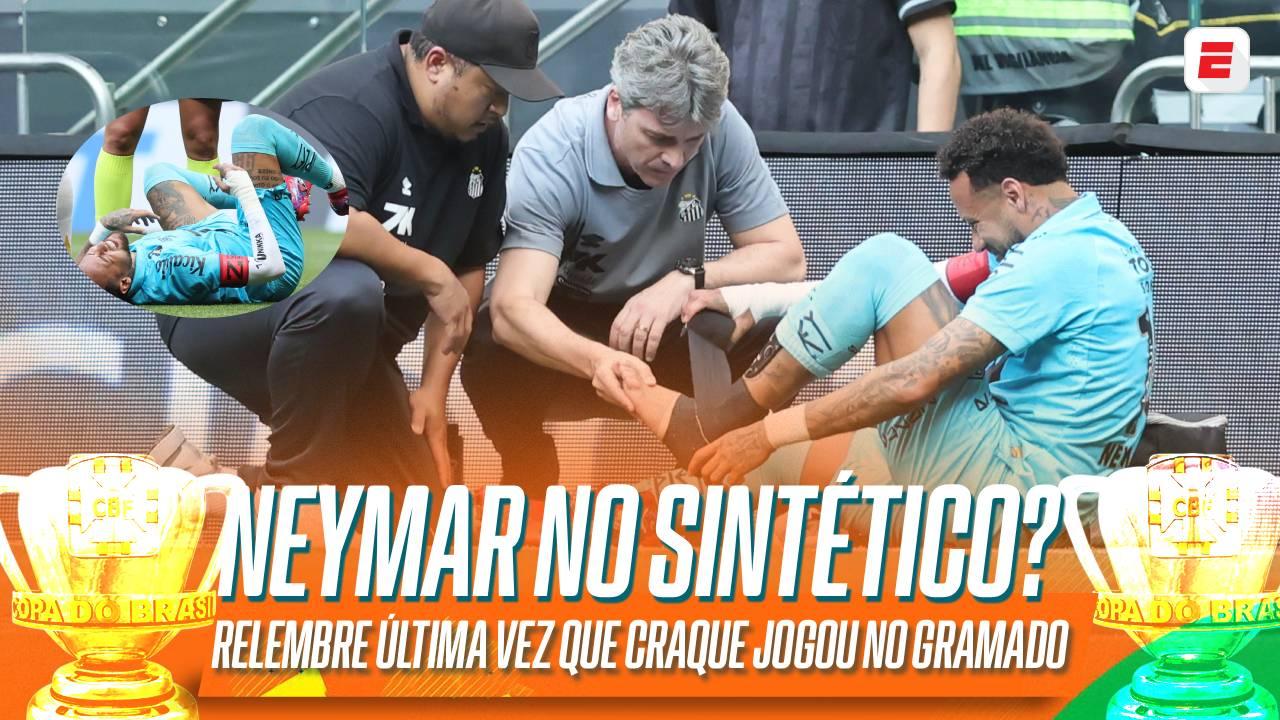Neymar no sintético? Na última vez, craque sofreu uma entorse no tornozelo e reclamou em suas redes sociais; RELEMBRE