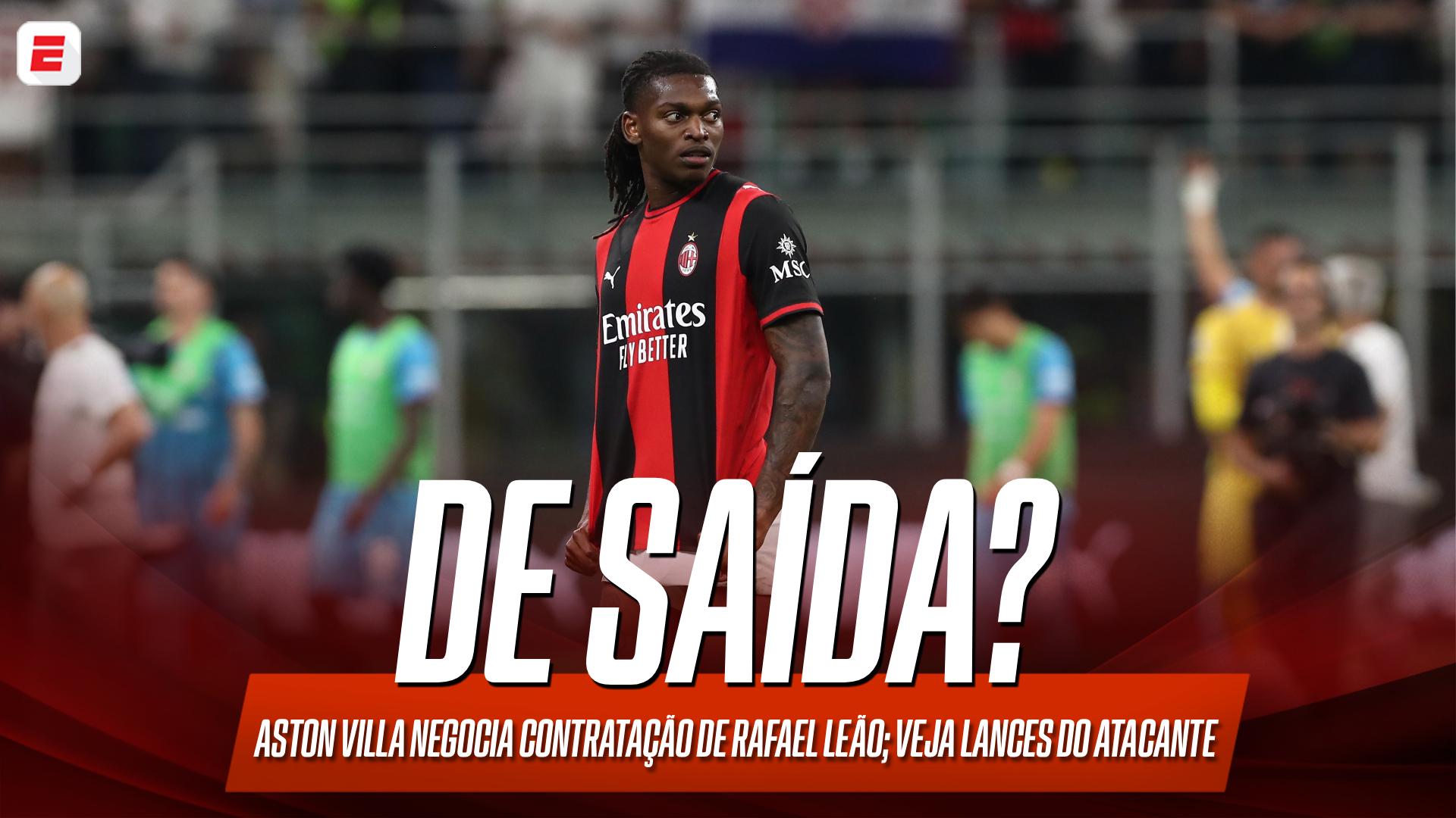 Novos ares? Rafael Leão está de saída do Milan; VEJA lances do atacante
