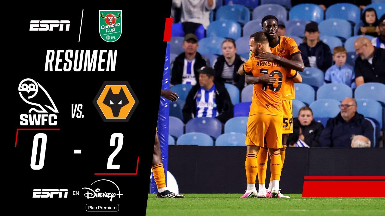Wolves venció 2-0 al Sheffield Wednesday en la Carabao Cup