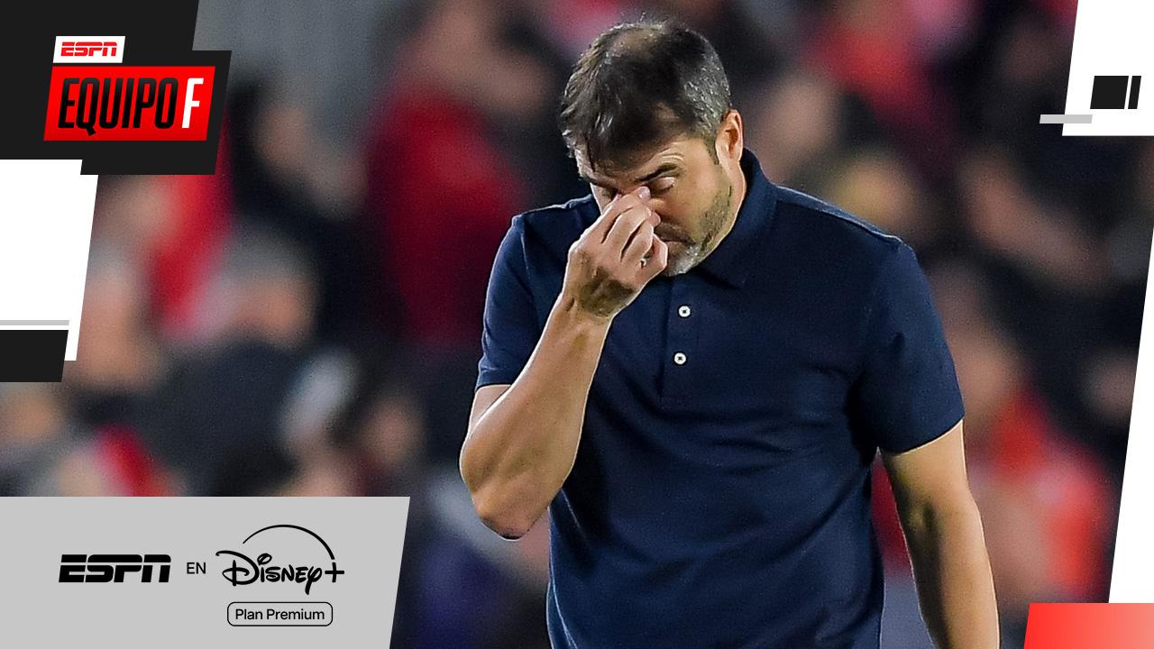 Baja en el River de Coudet en la previa del duelo contra Independiente Santa Fe