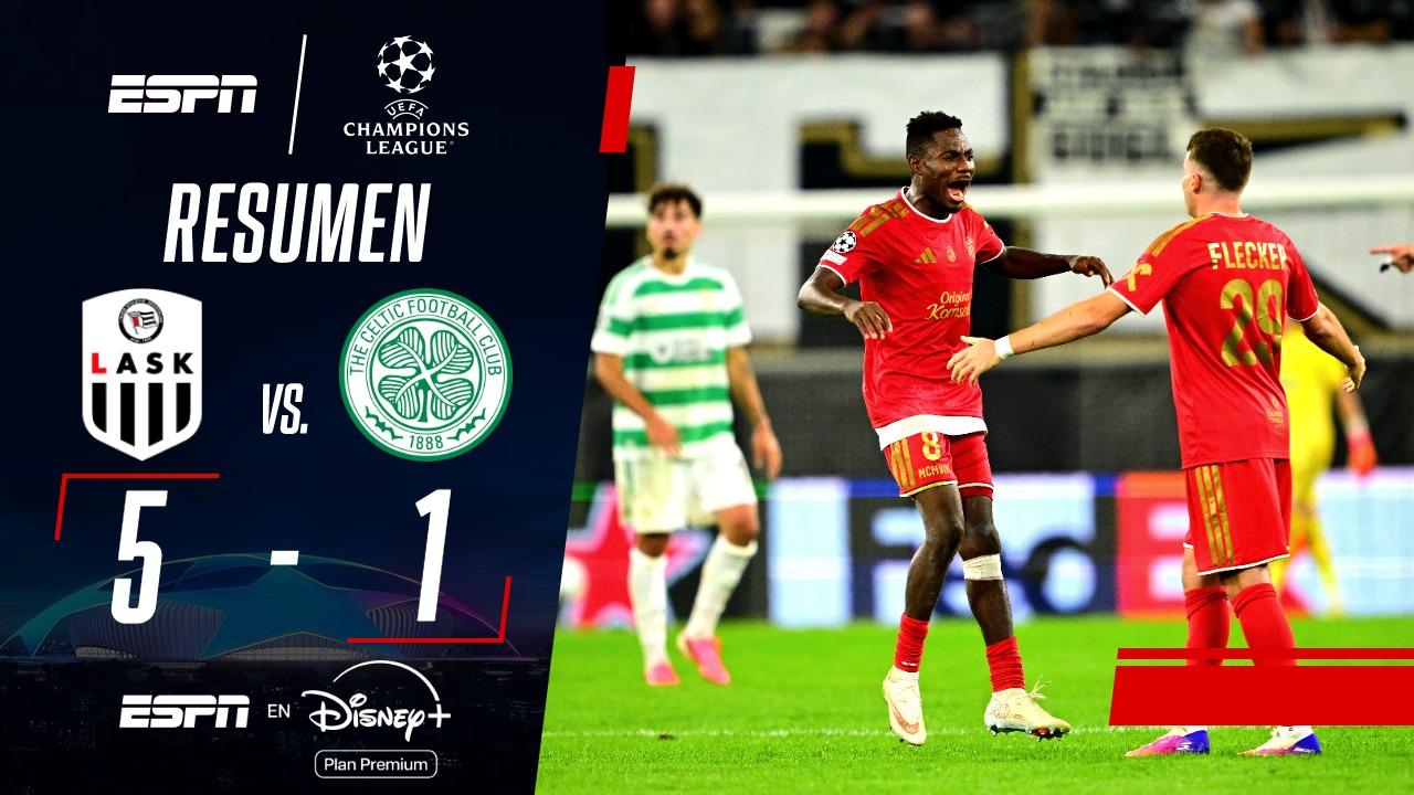 En un partido histórico, LASK le remontó la serie a Celtic y avanzó a la Fase Liga de la UEFA Champions League
