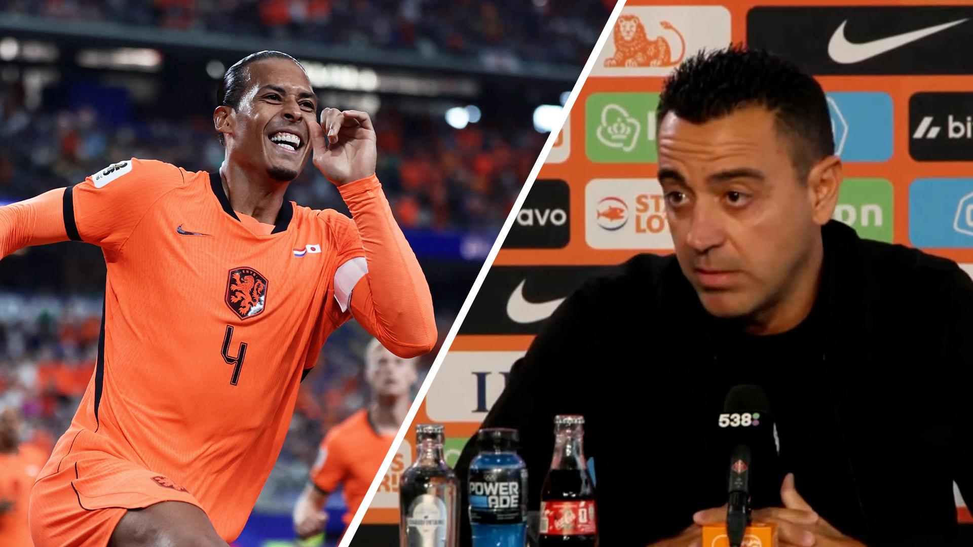 Xavi addresses van Dijk's national team future at unveiling