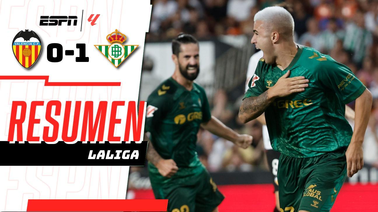 ¡Real Betis venció a Valencia 1-0 con gol heroico de Pablo García!